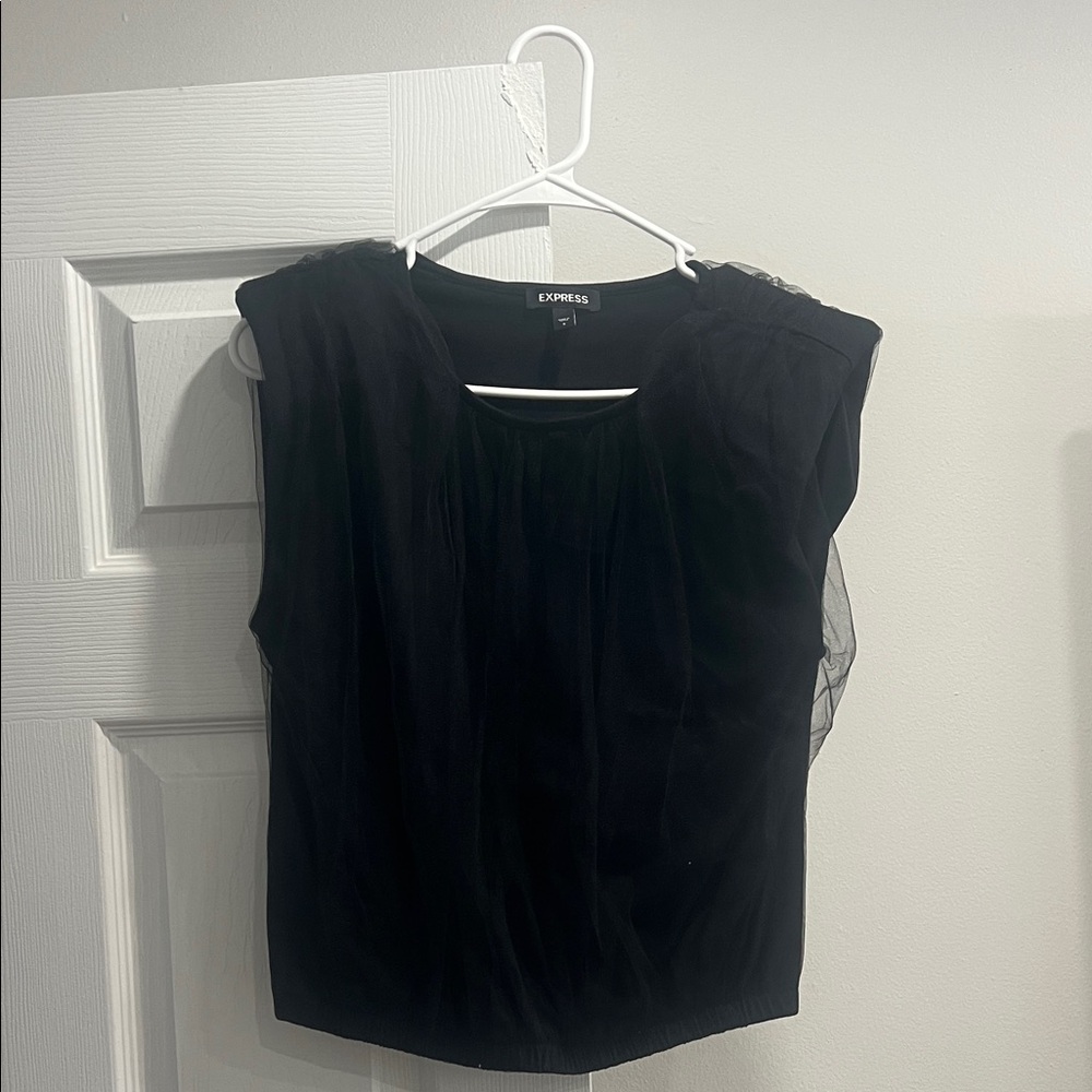 Express Elegant Black Blouse